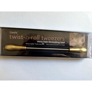 New Twist n Roll Tweezers Lindo Easy Hair Threading Tool Gold Color Removal